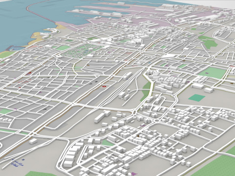 Cityscape Tartus Syria 3D-Modell