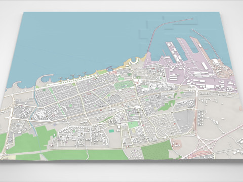 Cityscape Tartus Syria 3D-Modell
