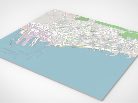 Cityscape Tartus Syria 3D-Modell