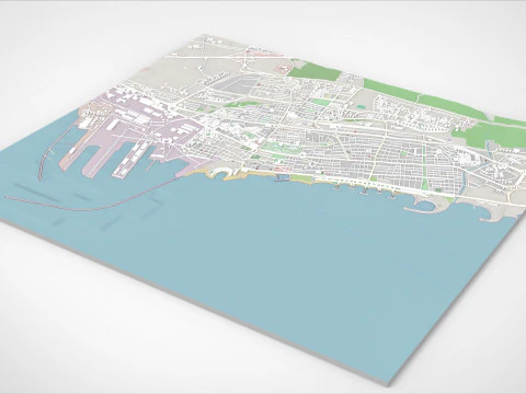 Cityscape Tartus Syria 3D Model