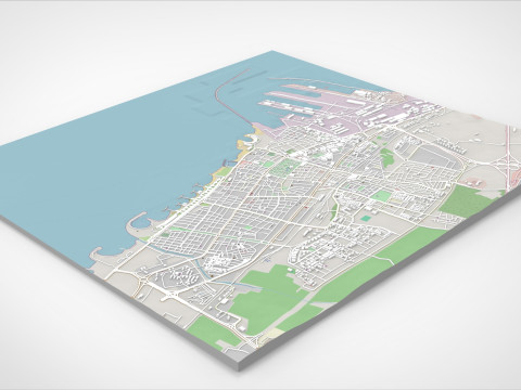 Cityscape Tartus Syria 3D-Modell