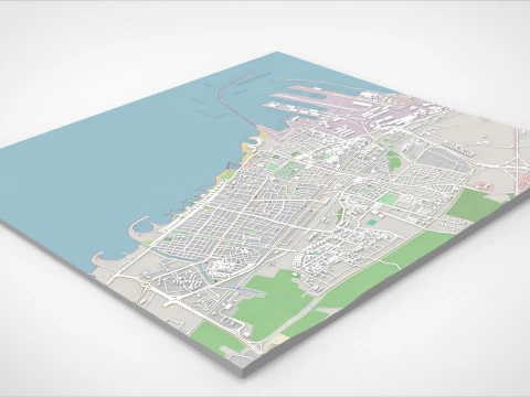 Cityscape Tartus Syria 3D Model