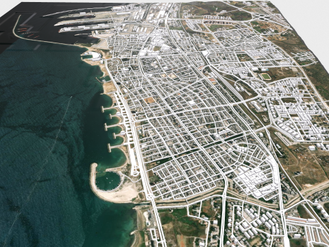 Cityscape Tartus Syria 3D-Modell