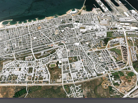 Cityscape Tartus Syria 3D Model