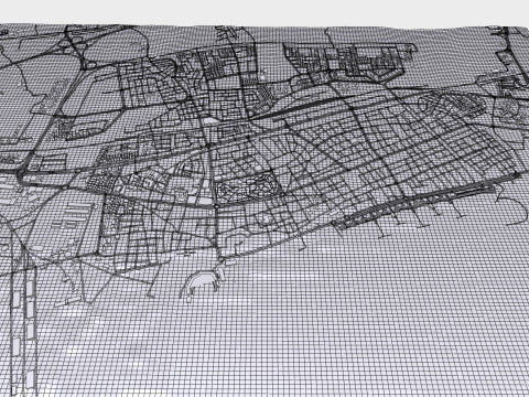 Cityscape Tartus Syria 3D-Modell