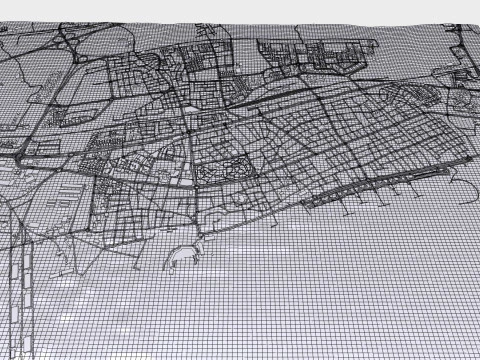 Cityscape Tartus Syria 3D Model