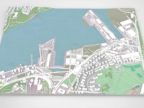 Şehir manzarası Stockholm İsve&ccedil; 3D Model