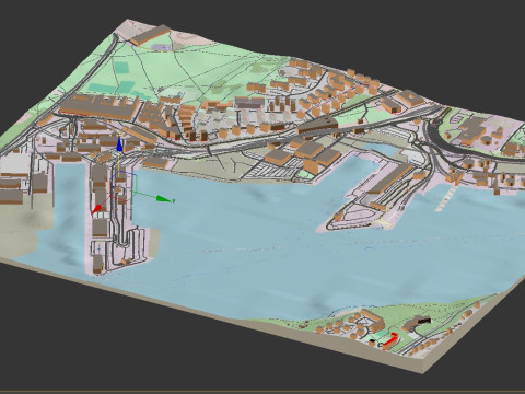 Cityscape Stockholm Sweden 3D Model