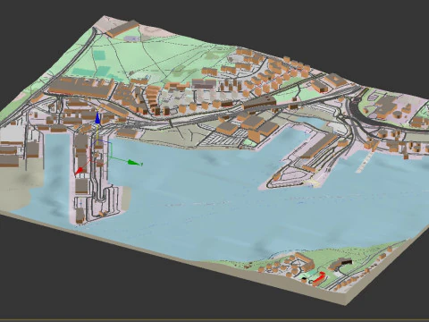 Cityscape Stockholm Sweden 3D Model