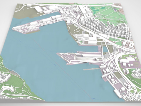 Cityscape Stockholm Sweden 3D Model