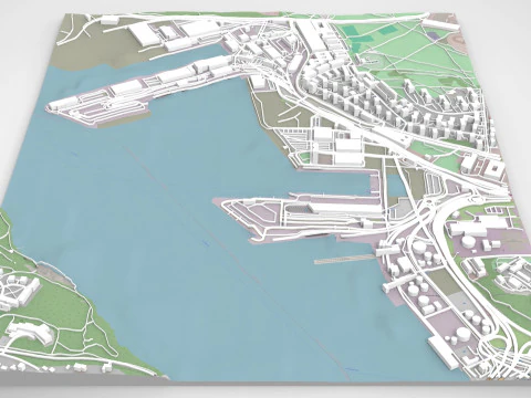 Cityscape Stockholm Sweden 3D Model