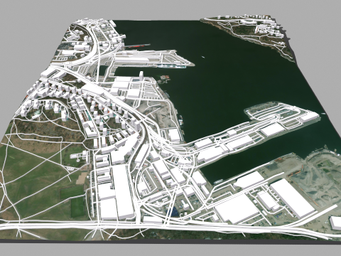 Cityscape Stockholm Sweden 3D Model