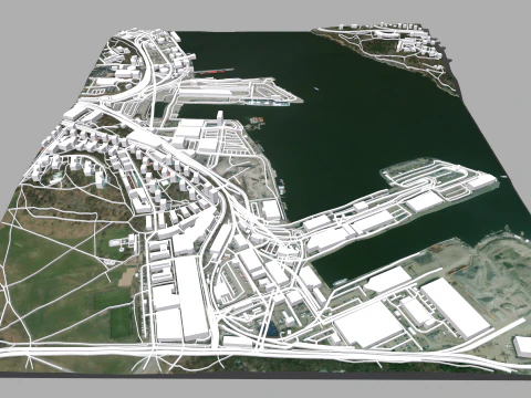 Cityscape Stockholm Sweden 3D Model