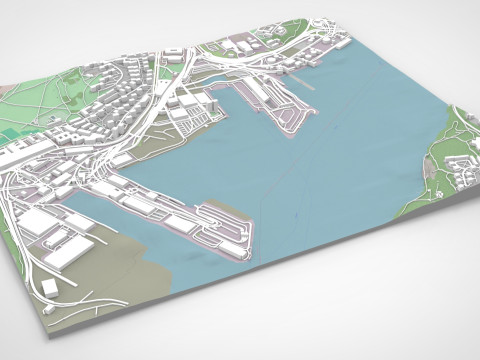 Cityscape Stockholm Sweden 3D Model