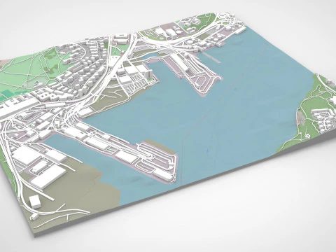 Cityscape Stockholm Sweden 3D Model