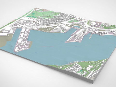 Cityscape Stockholm Sweden 3D Model