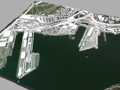 Cityscape Stockholm Sweden 3D Model