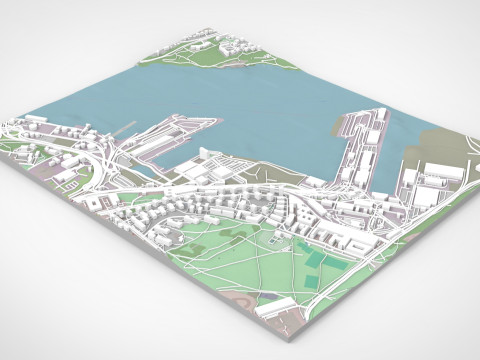 Cityscape Stockholm Sweden 3D Model