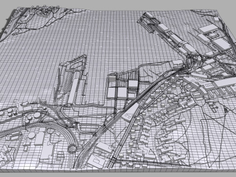 Cityscape Stockholm Sweden 3D Model