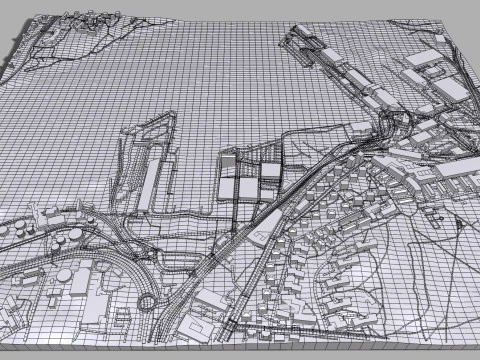 Cityscape Stockholm Sweden 3D Model