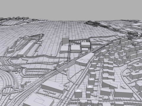 Cityscape Stockholm Sweden 3D Model