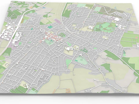 Şehir manzarası Rayleigh İngiltere 3D Model
