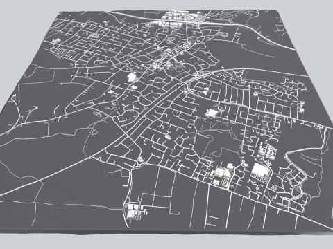 Cityscape Rayleigh England 3D Model