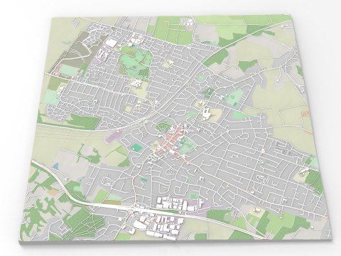 Cityscape Rayleigh England 3D Model