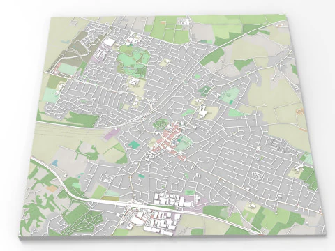 Cityscape Rayleigh England 3D Model
