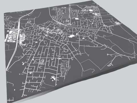 Cityscape Rayleigh England 3D Model