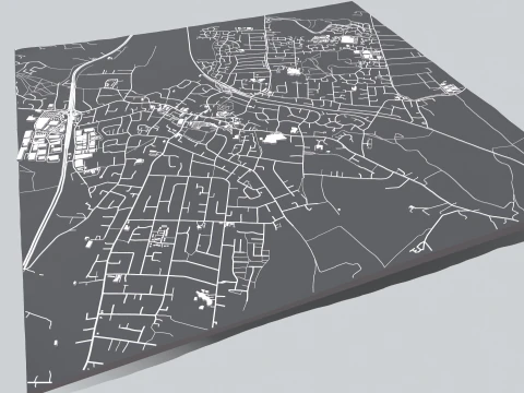 Cityscape Rayleigh England 3D Model