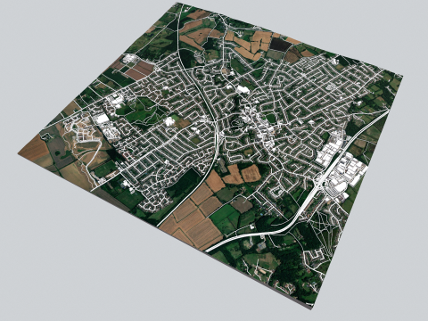 Cityscape Rayleigh England 3D Model