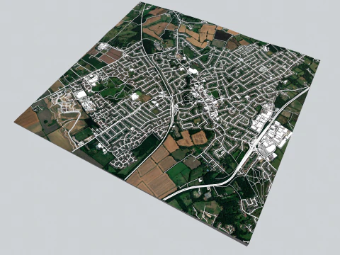 Cityscape Rayleigh England 3D Model