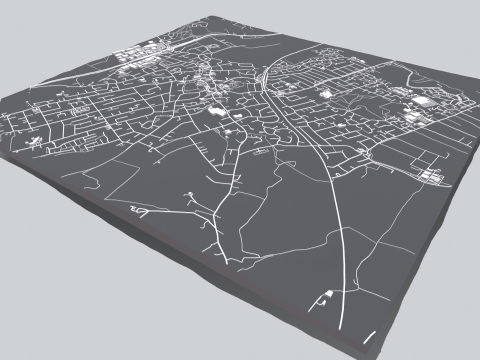 Cityscape Rayleigh England 3D Model