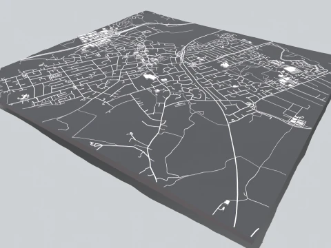Cityscape Rayleigh England 3D Model