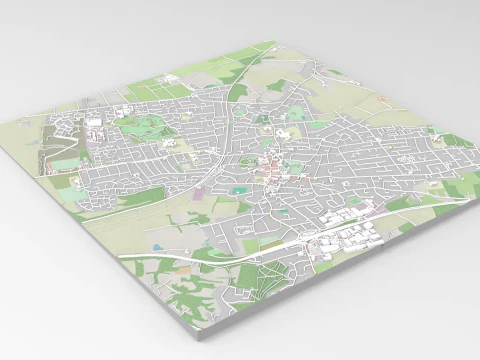 Cityscape Rayleigh England 3D Model
