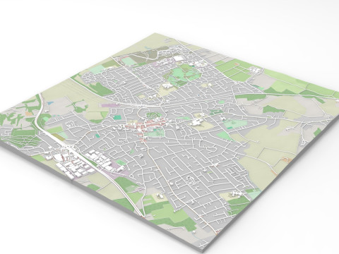Cityscape Rayleigh England 3D Model