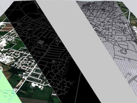 Cityscape Rayleigh England 3D Model