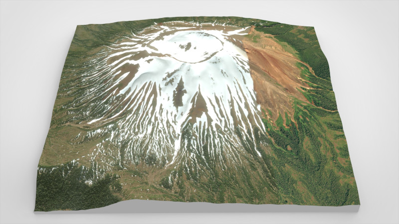Mount Edgecumbe Kruzof Island Alaska Model 3D .c4d .max .obj .3ds .fbx .stl .blend 