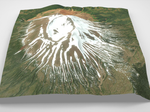 Mount Edgecumbe Kruzof Island Alaska Model 3D