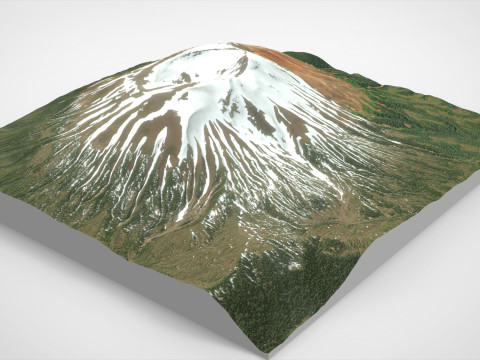 Mount Edgecumbe Kruzof Island Alaska Model 3D