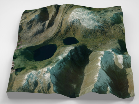 Mountain Landscape Skoganvarre Nedre Kuvatnan Musken Norway 3D मॉडल