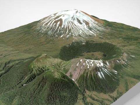 Mount Edgecumbe Kruzof Island Alaska 3D Model