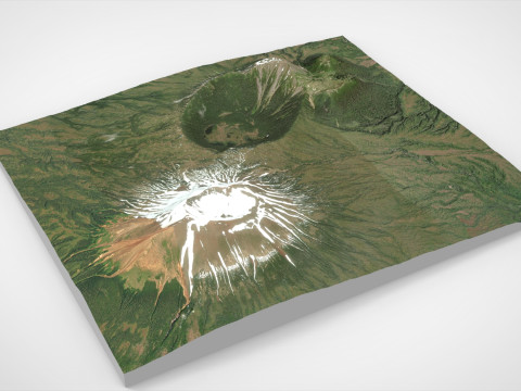 Mount Edgecumbe Kruzof Island Alaska 3D Model