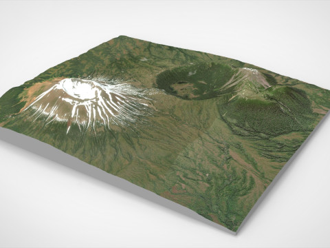 Mount Edgecumbe Kruzof Island Alaska 3D Model