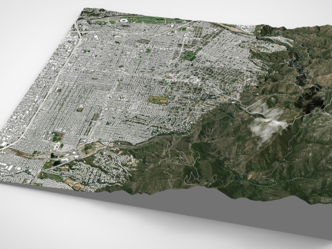Cityscape Altadena Los Angeles County California United States Modèle 3D