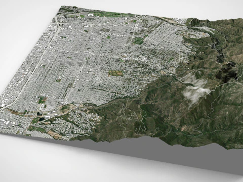 Cityscape Altadena Los Angeles County California United States 3D Model