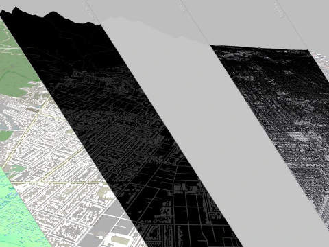 Cityscape Altadena Los Angeles County California United States 3D Model