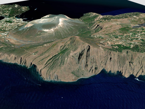 Vulcano Porto Aeolian Islands Sicily Italy Model 3D