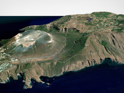 Vulcano Porto Aeolian Islands Sicily Italy Model 3D